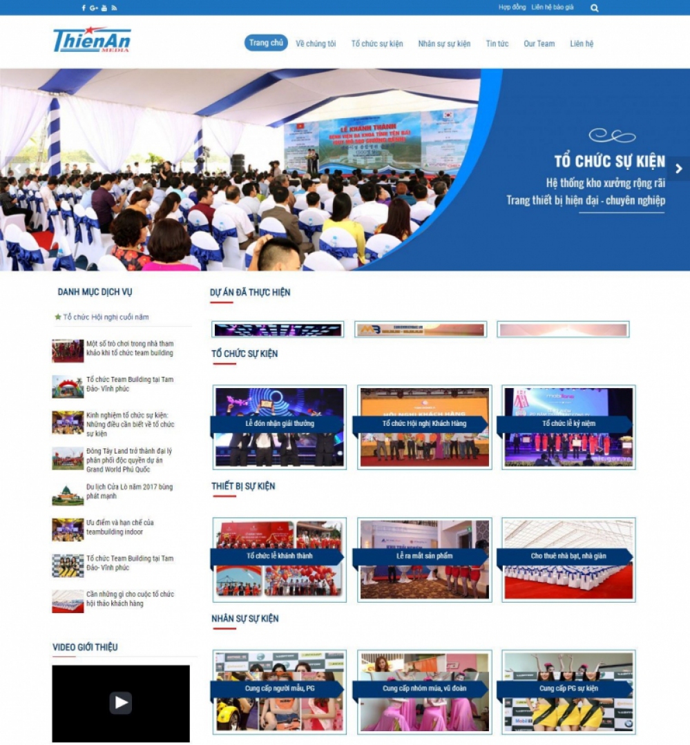 Mẫu website Công ty quảng cáo - In ấn